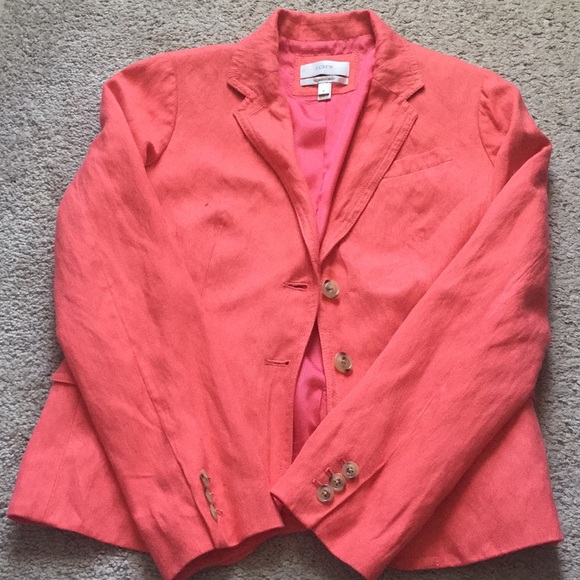 J. Crew Jackets & Blazers - Coral j crew schoolboy blazer